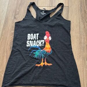 Disney Moana Hei Hei Black Boat Snack Tank Top